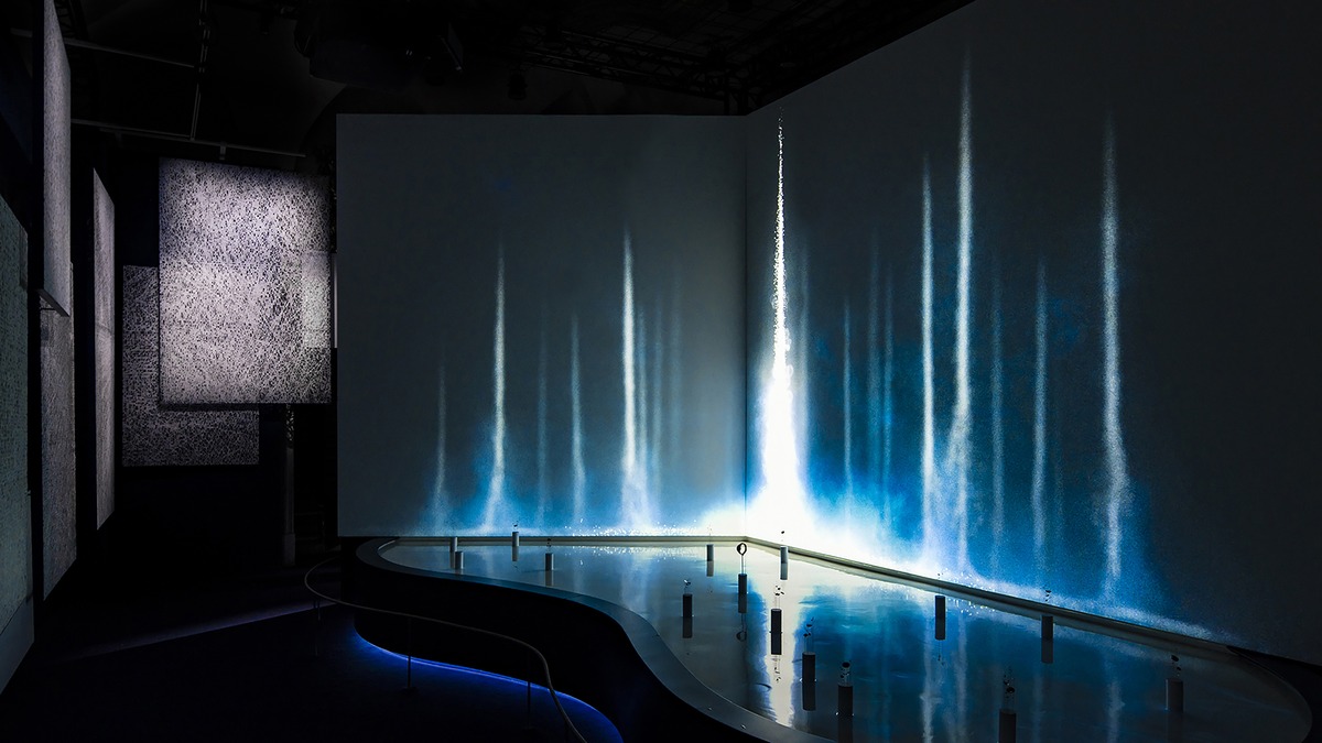 Ausstellungsansicht von „The Nature of Time“ während der Milano Design Week