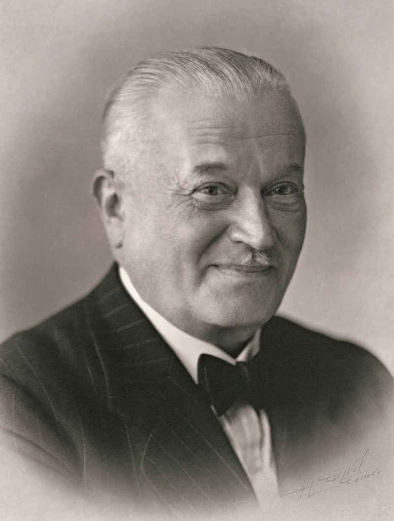 Porträt von Hans Wilsdorf, Gründer von Rolex