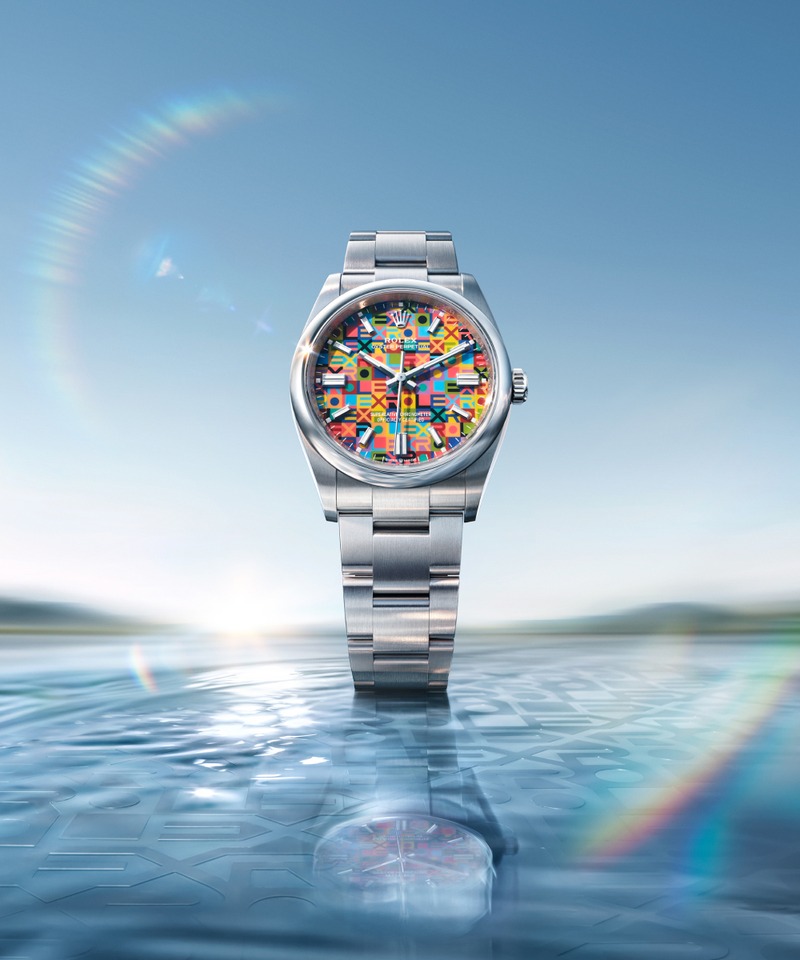 Rolex Oyster Perpetual 36 mit mehrfarbigem Jubilee-Zifferblatt