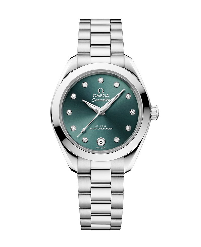 substantial-times-Omega_Seamaster_AquaTerra Omega Seamaster Aqua Terra 30 mm mit grünem Zifferblatt und Diamantindizes
