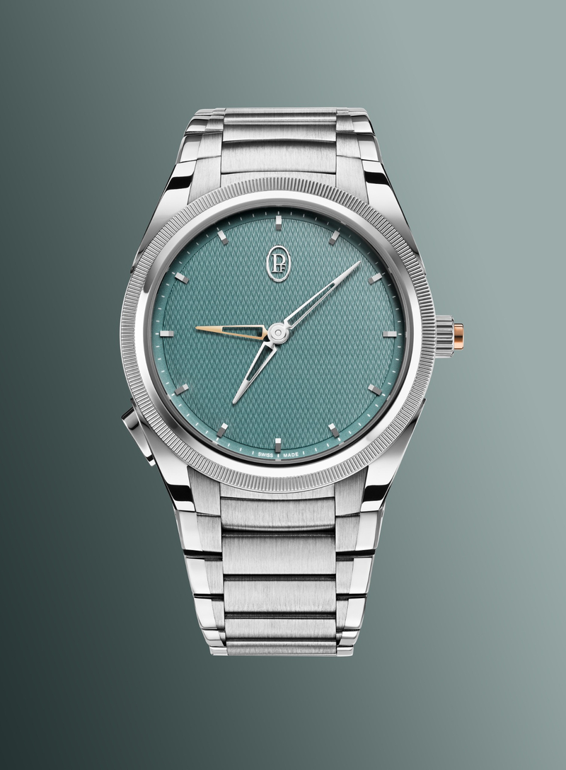 substantial-times-parmigiani-fleurier-tonda-pf-gmt-rattrapante-verzasca Parmigiani Fleurier Tonda PF GMT Rattrapante Verzasca mit grünem guillochiertem Zifferblatt